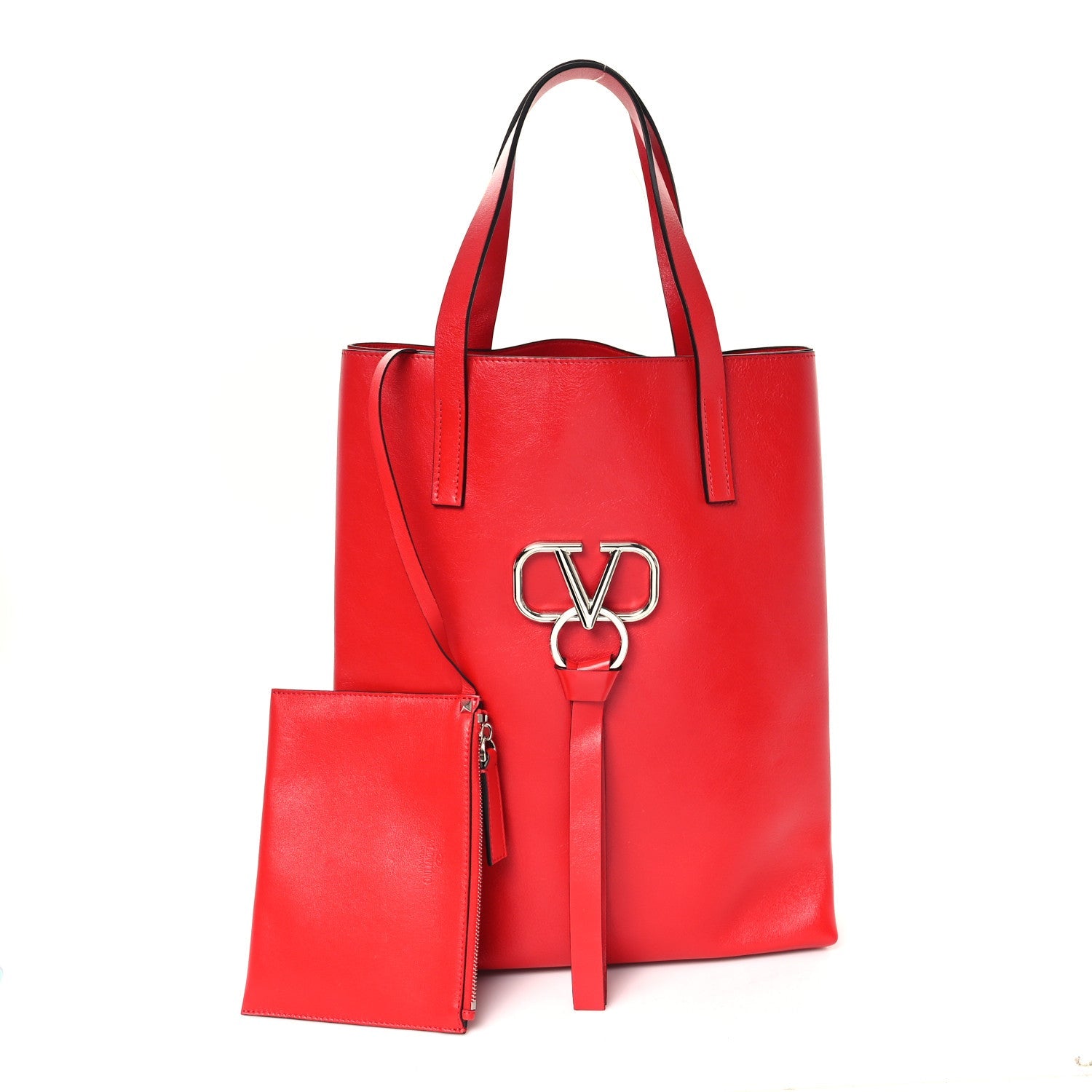 Smooth Calfskin VSling Tote Bag Rouge Pur