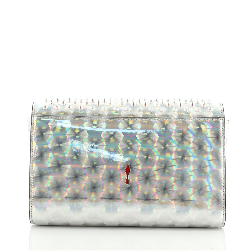 Paloma Clutch Spiked Holographic Leather