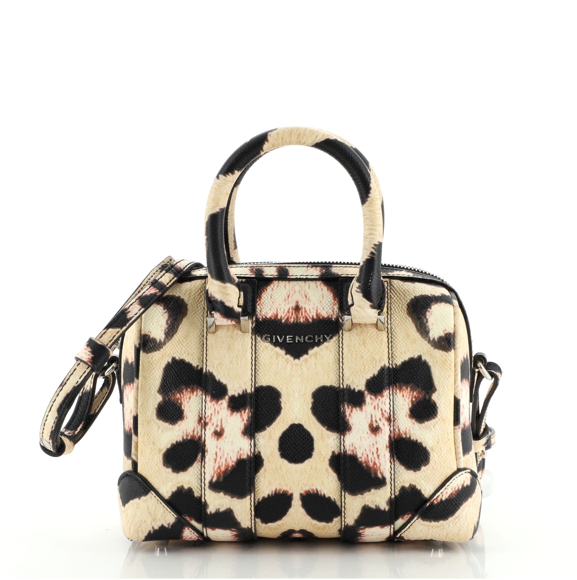 Lucrezia Duffle Bag Printed Leather Mini