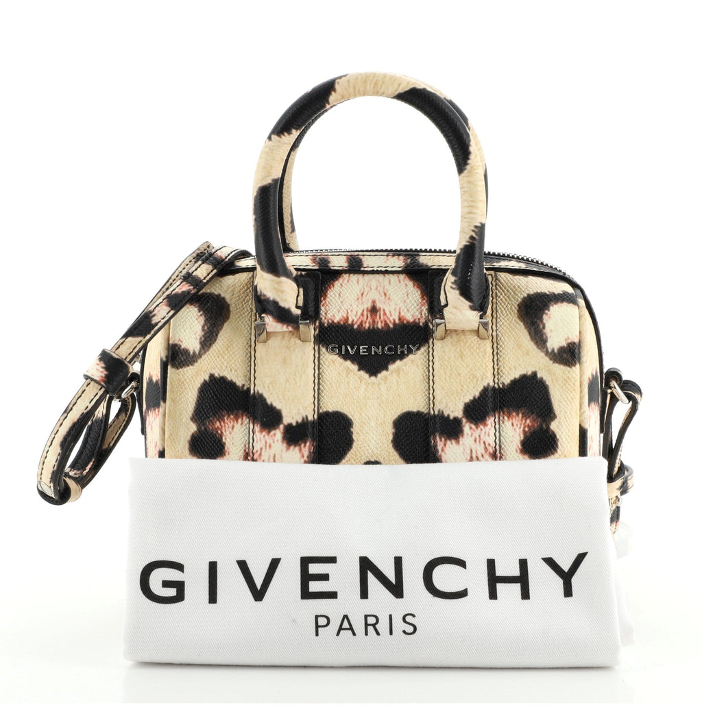 Lucrezia Duffle Bag Printed Leather Mini