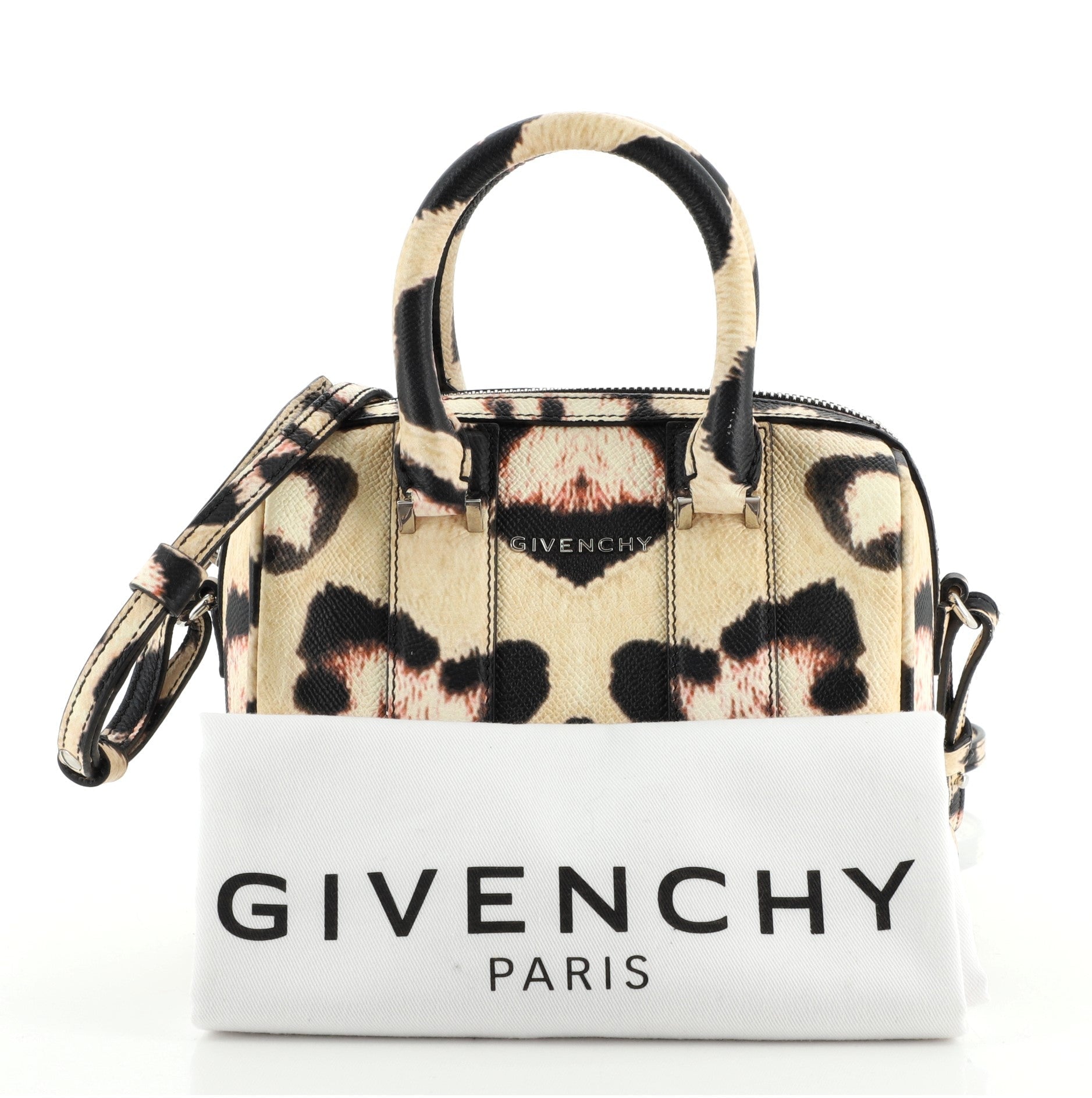 Lucrezia Duffle Bag Printed Leather Mini
