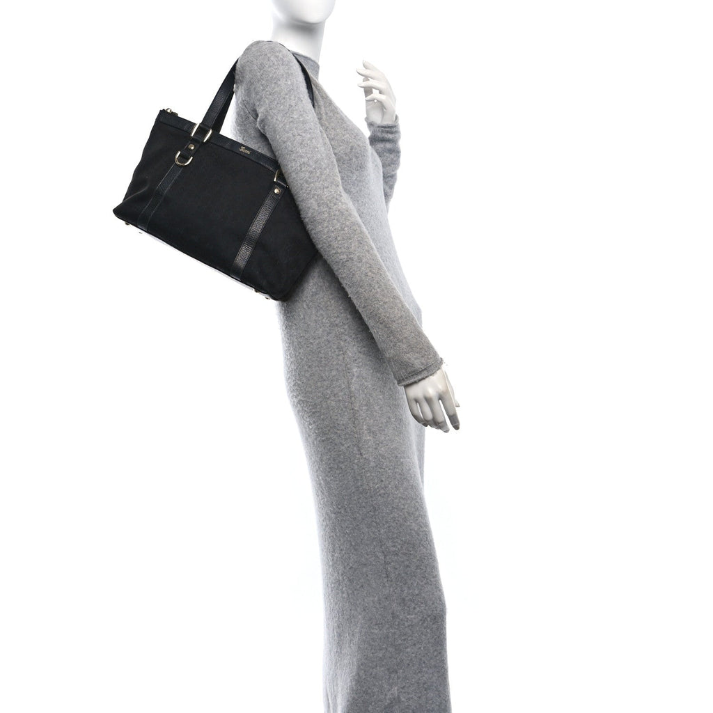 Monogram Medium Abbey Tote Black