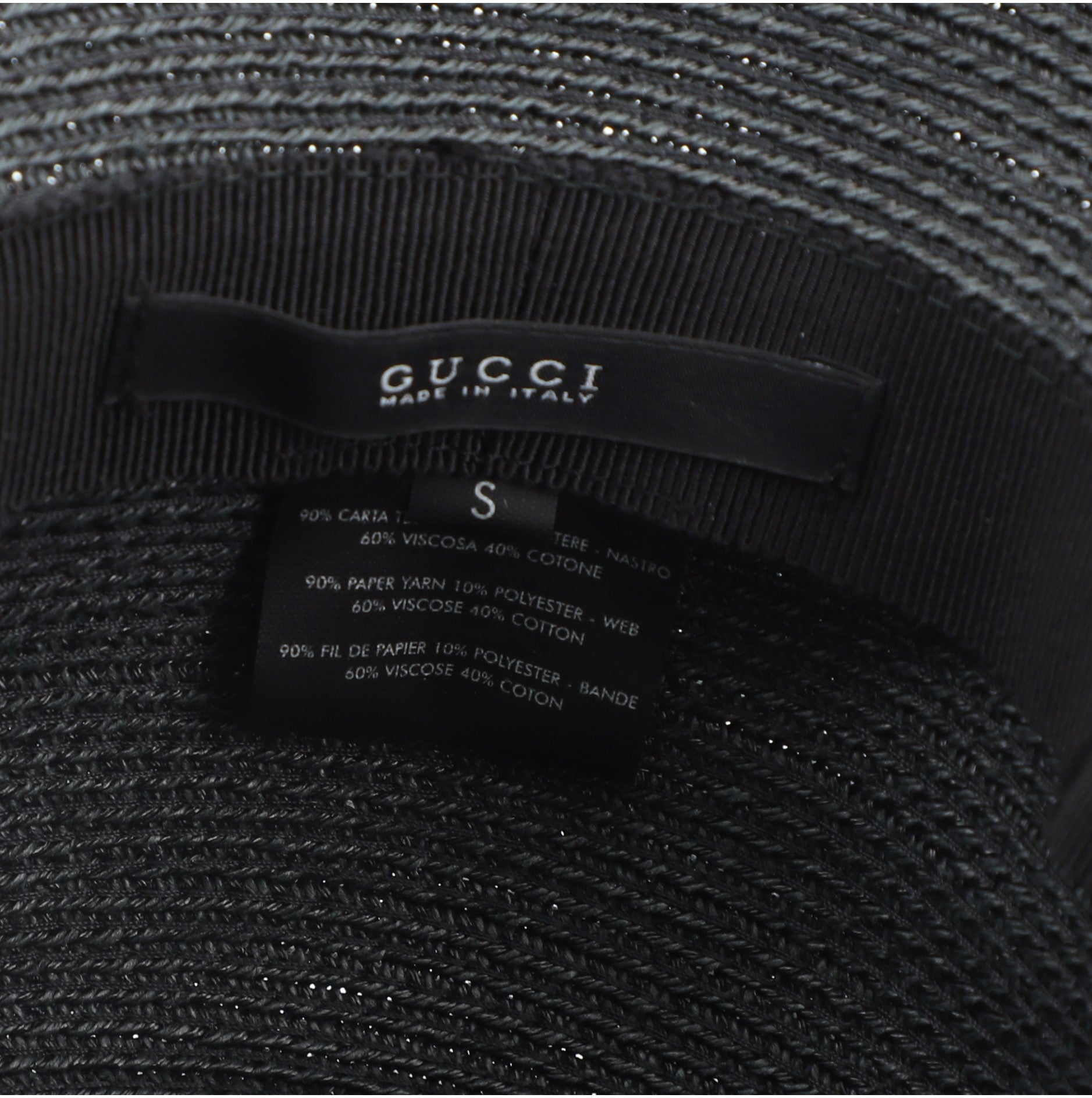 Interlocking G Bucket Hat Raffia Medium