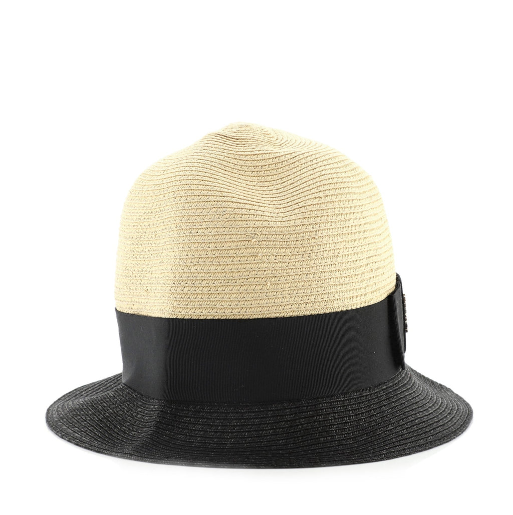 Fedora Hat Straw with Ribbon Detail Small