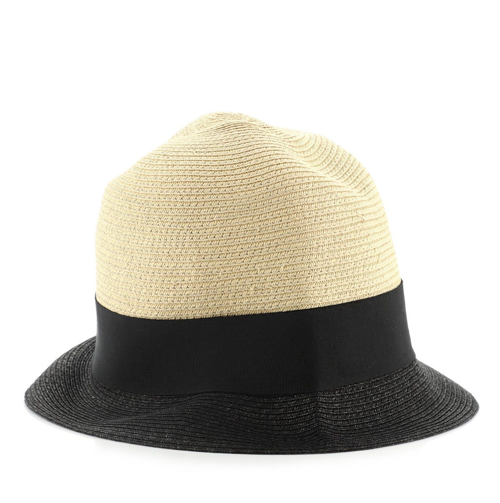 Fedora Hat Straw with Ribbon Detail Small