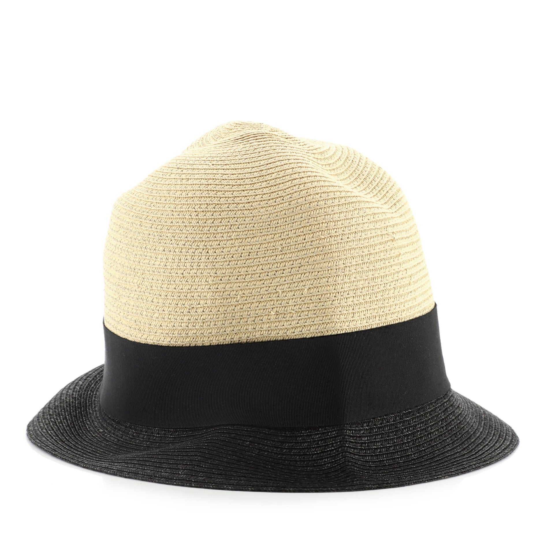 Fedora Hat Straw with Ribbon Detail Small