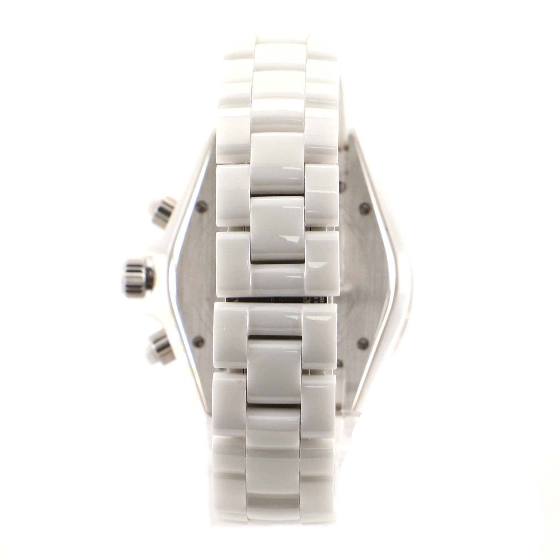 J12 Chronograph Automatic Watch Ceramic and Stainless Steel with Diamond Bezel 41