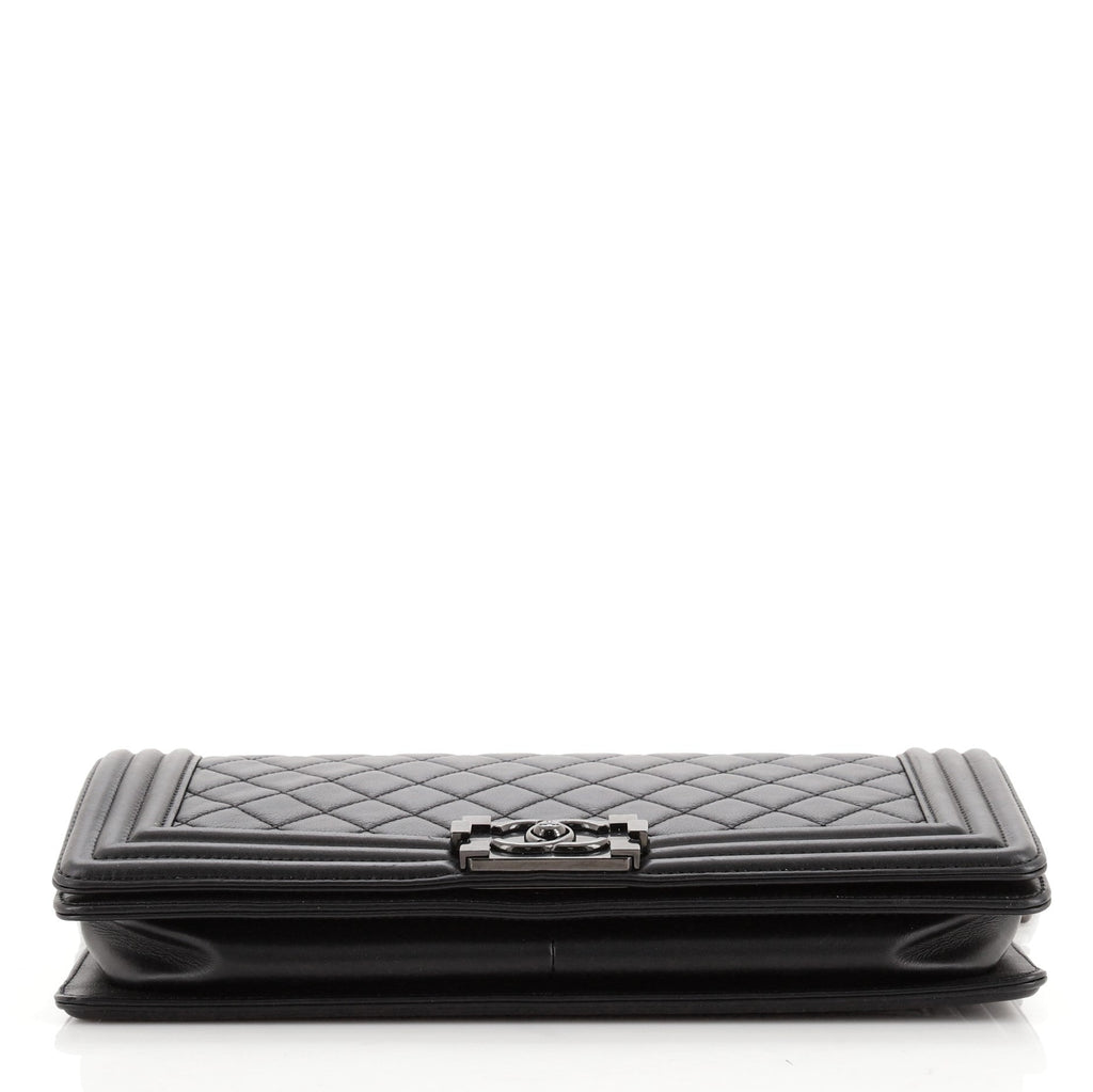 Boy Flap Clutch Quilted Lambskin Medium
