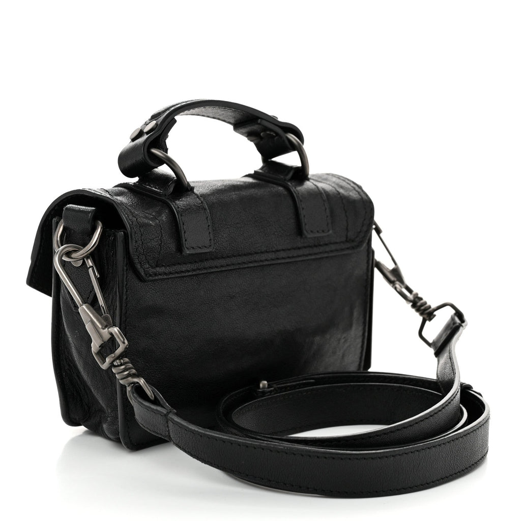 Lambskin Micro PS1 Satchel Black