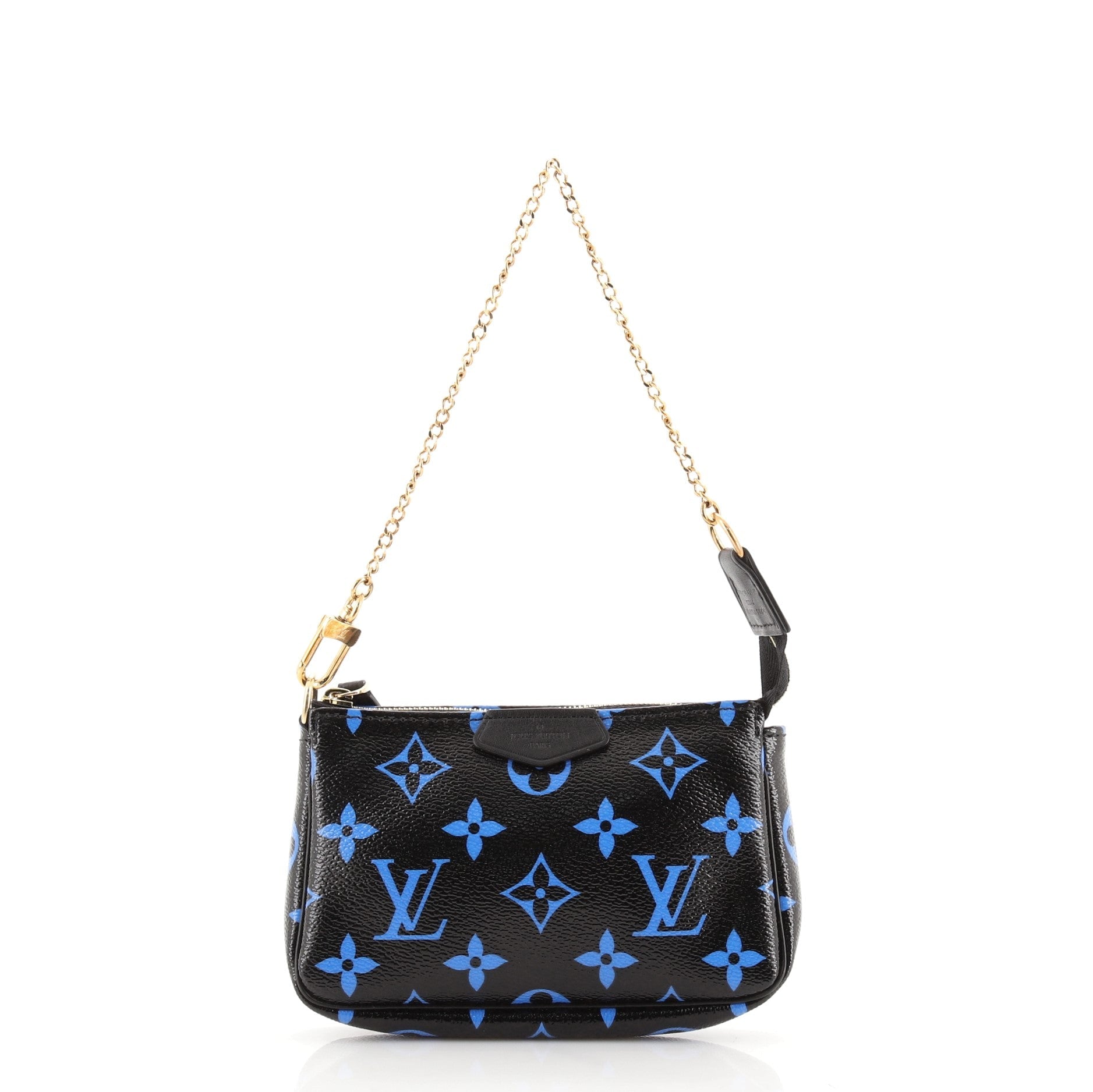 Pochette Accessoires Digital Blue Monogram Canvas Mini