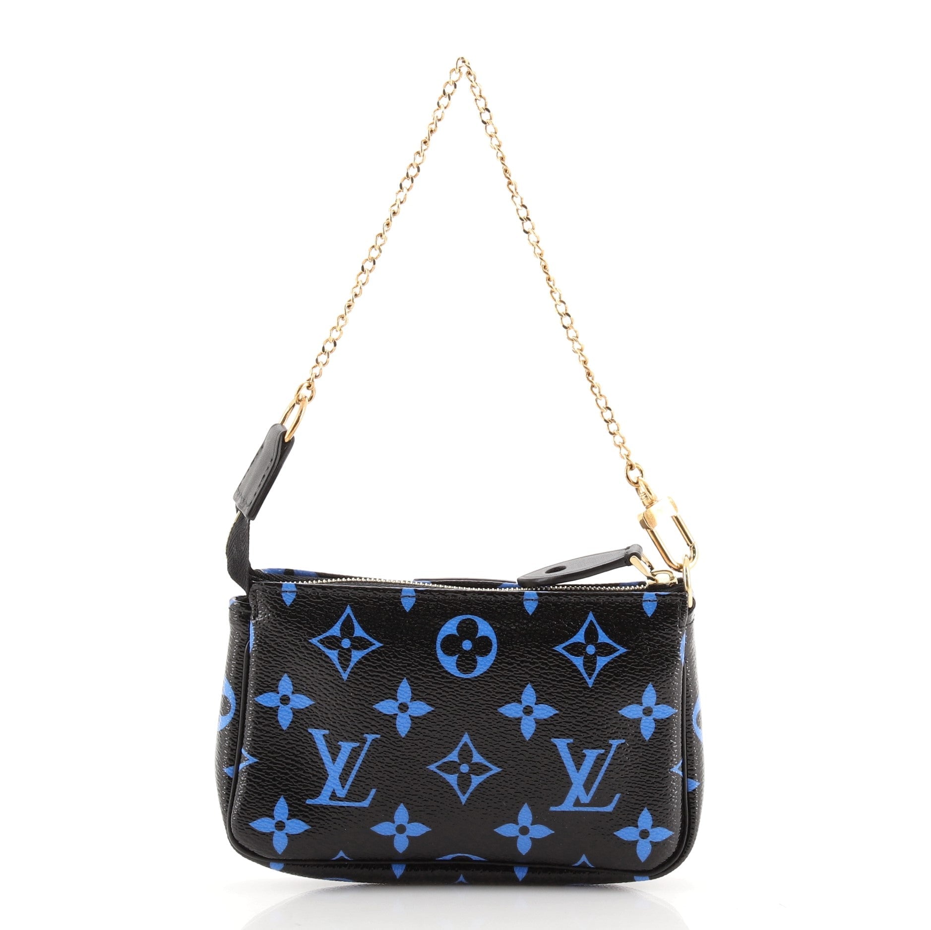 Pochette Accessoires Digital Blue Monogram Canvas Mini