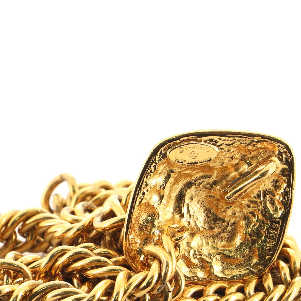 Vintage Ornate Medallion Chain Belt Metal 80