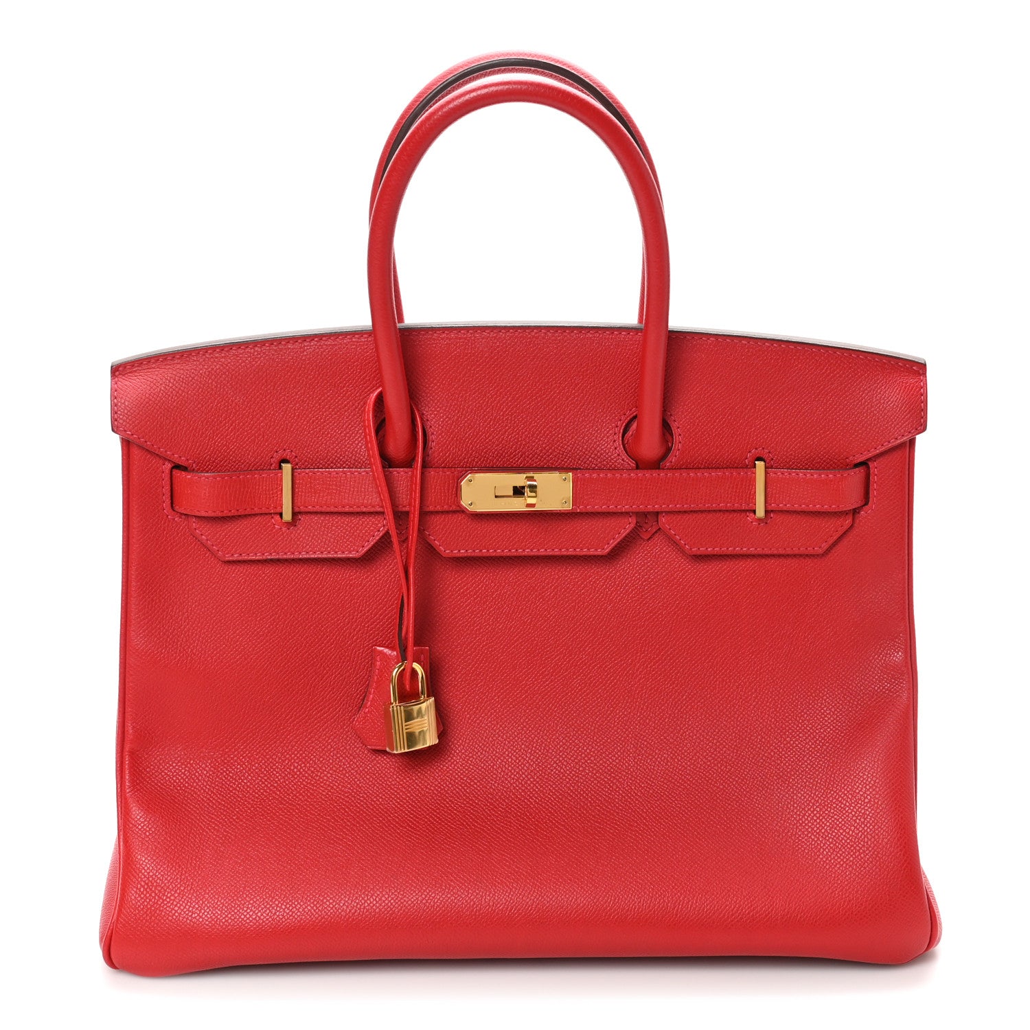 Epsom Birkin 35 Rouge Casaque