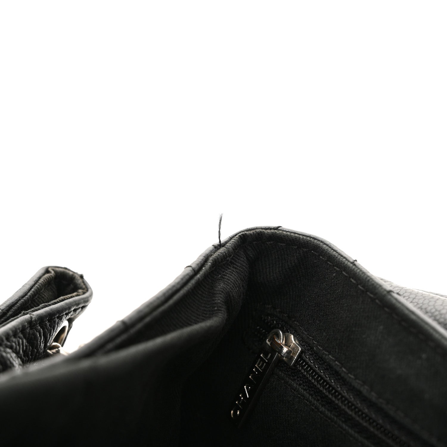 Caviar Quilted Timeless Accordion Flap Black