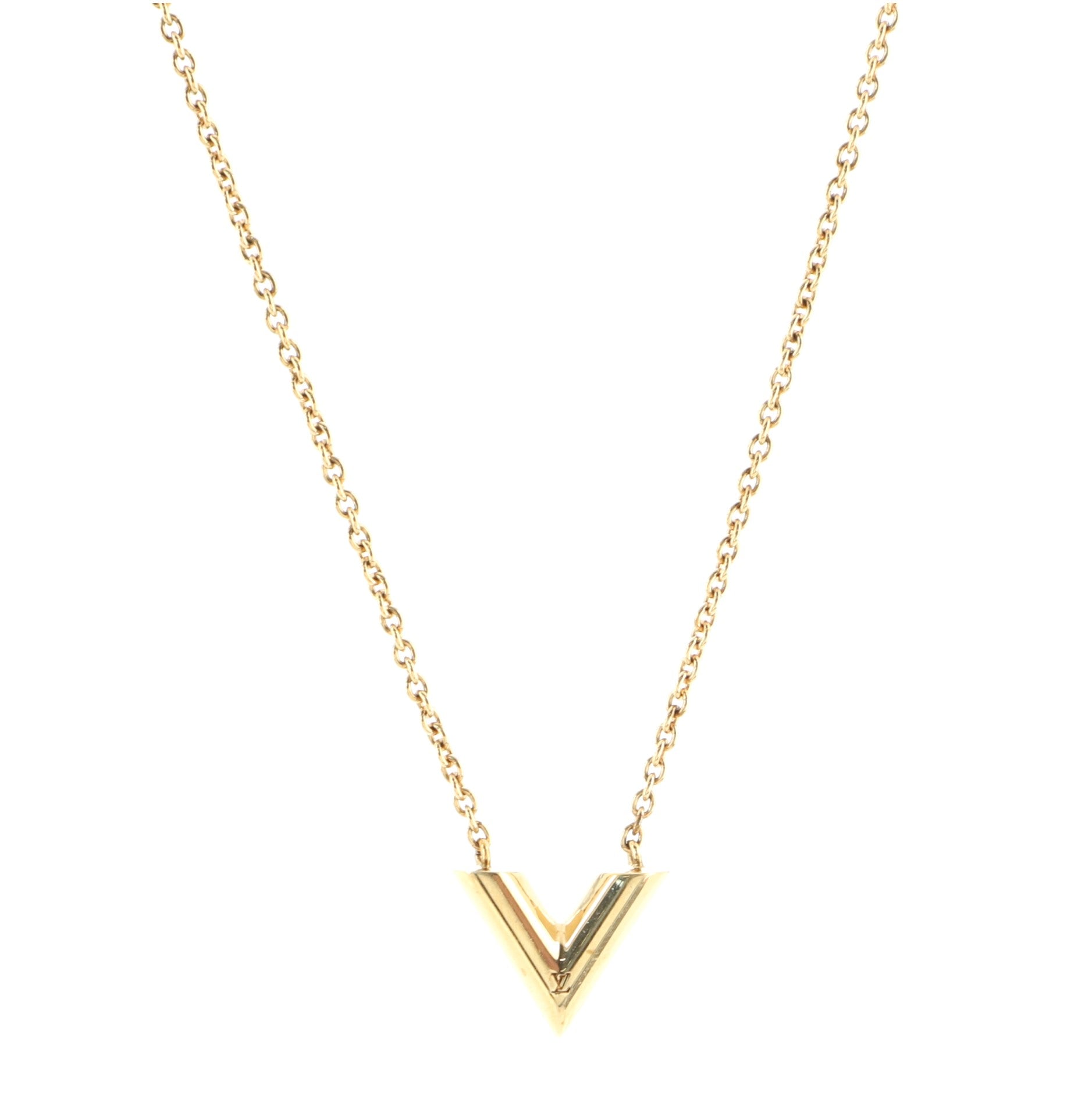 Essential V Necklace Metal