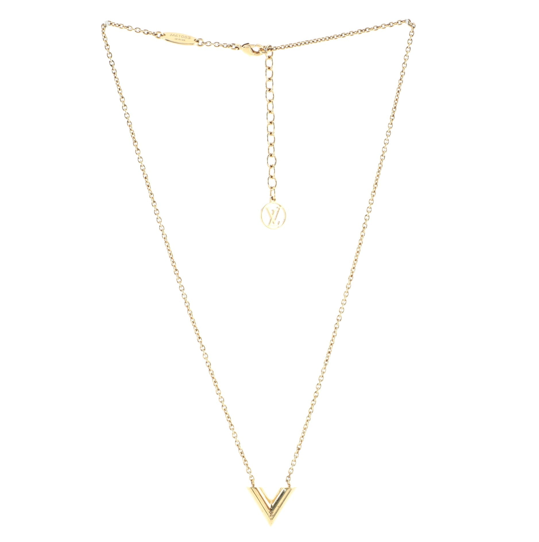Essential V Necklace Metal