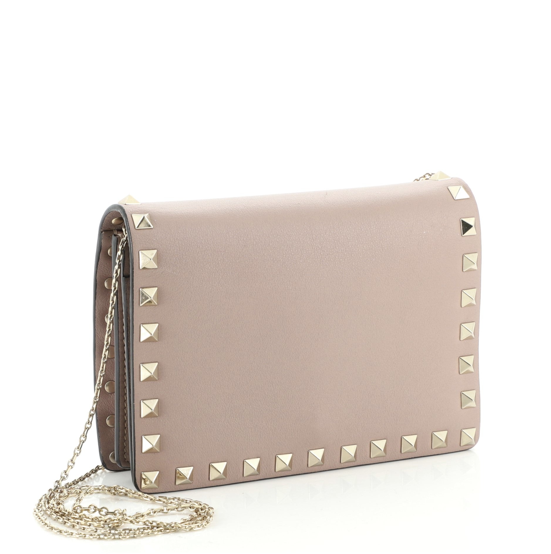Rockstud Pouch Crossbody Bag Leather Mini