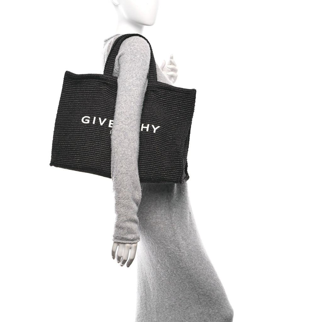 Raffia Large G Tote Black