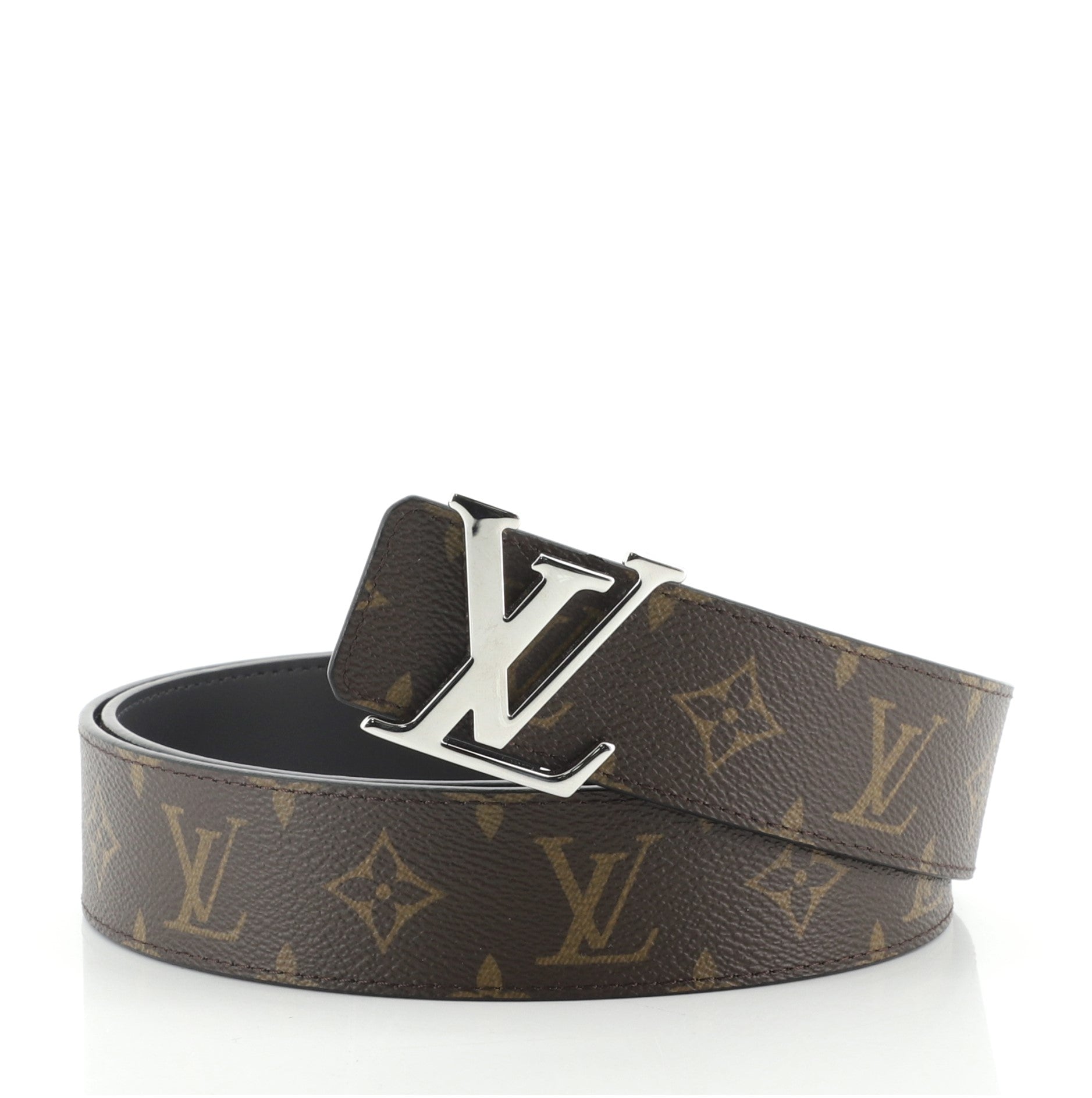 LV Initiales Reversible Belt Monogram Canvas and Leather Wide 100