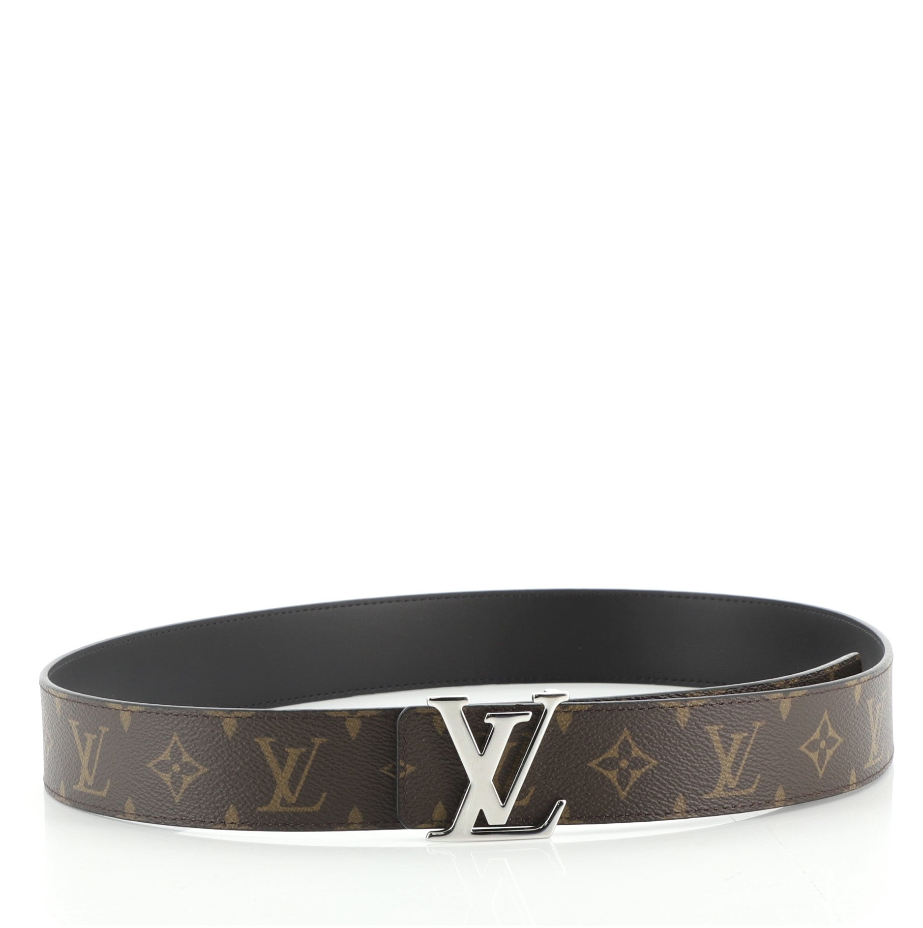 LV Initiales Reversible Belt Monogram Canvas and Leather Wide 100