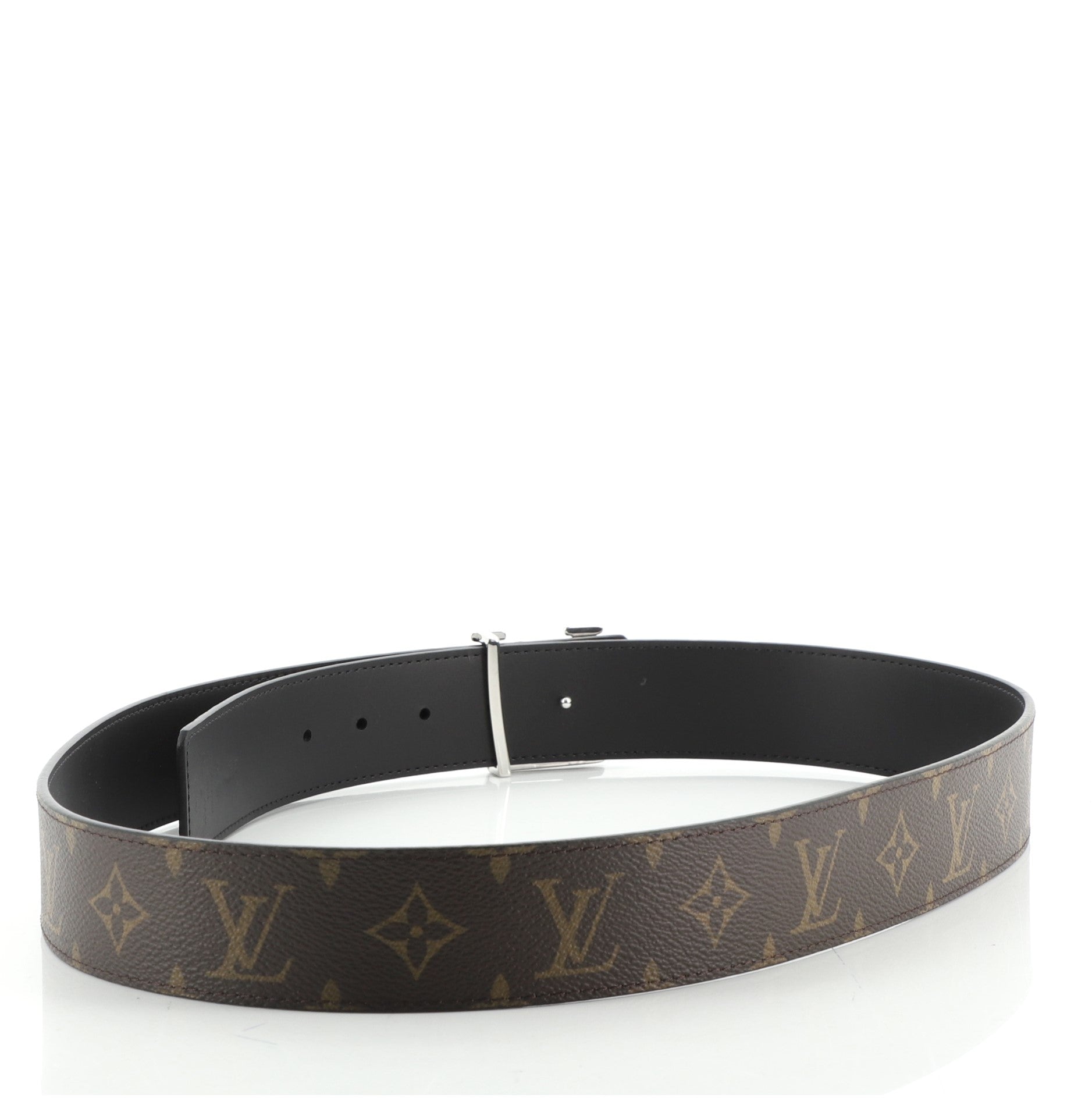 LV Initiales Reversible Belt Monogram Canvas and Leather Wide 100