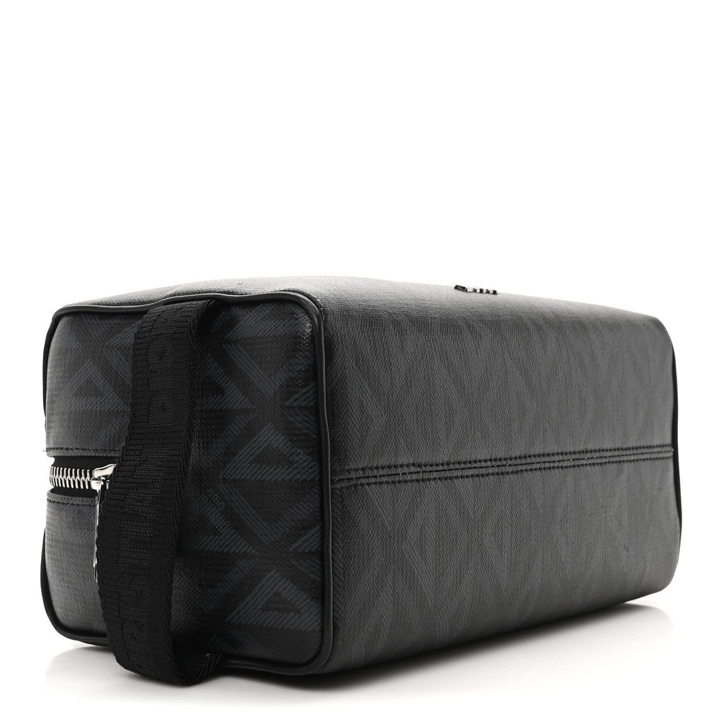 Canvas CD Diamond Lingot Toiletry Pouch Black