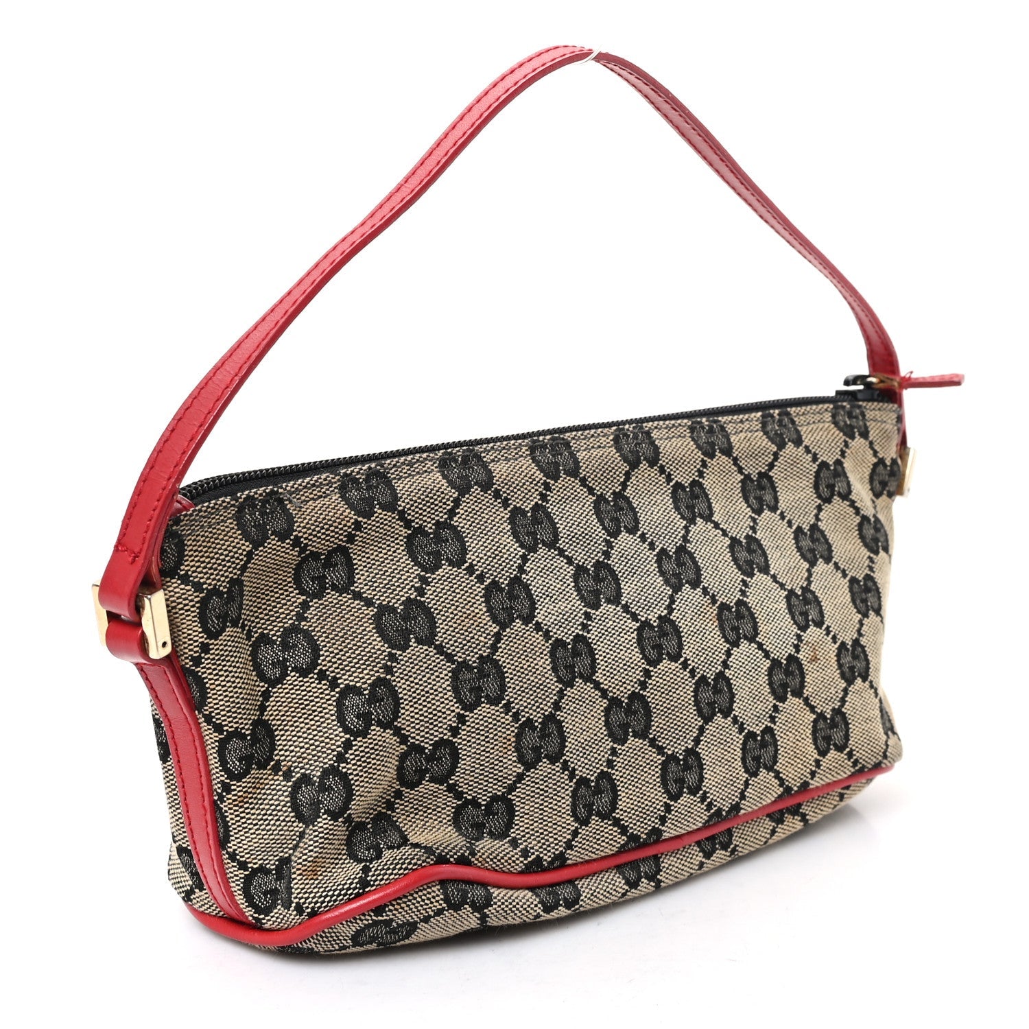 Monogram Boat Pochette Black Red
