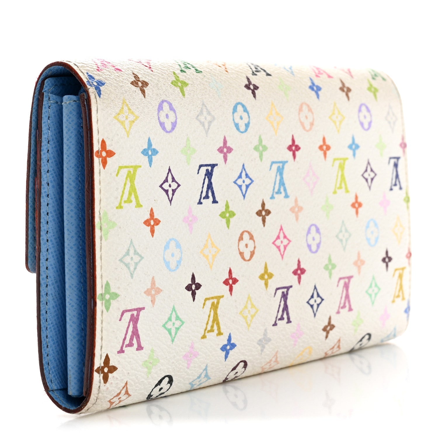 Monogram Multicolor Sarah Wallet White Anie