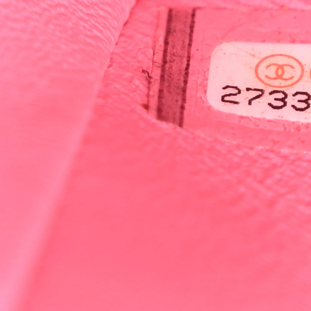 Lambskin Quilted Mini Rectangular Flap Pink
