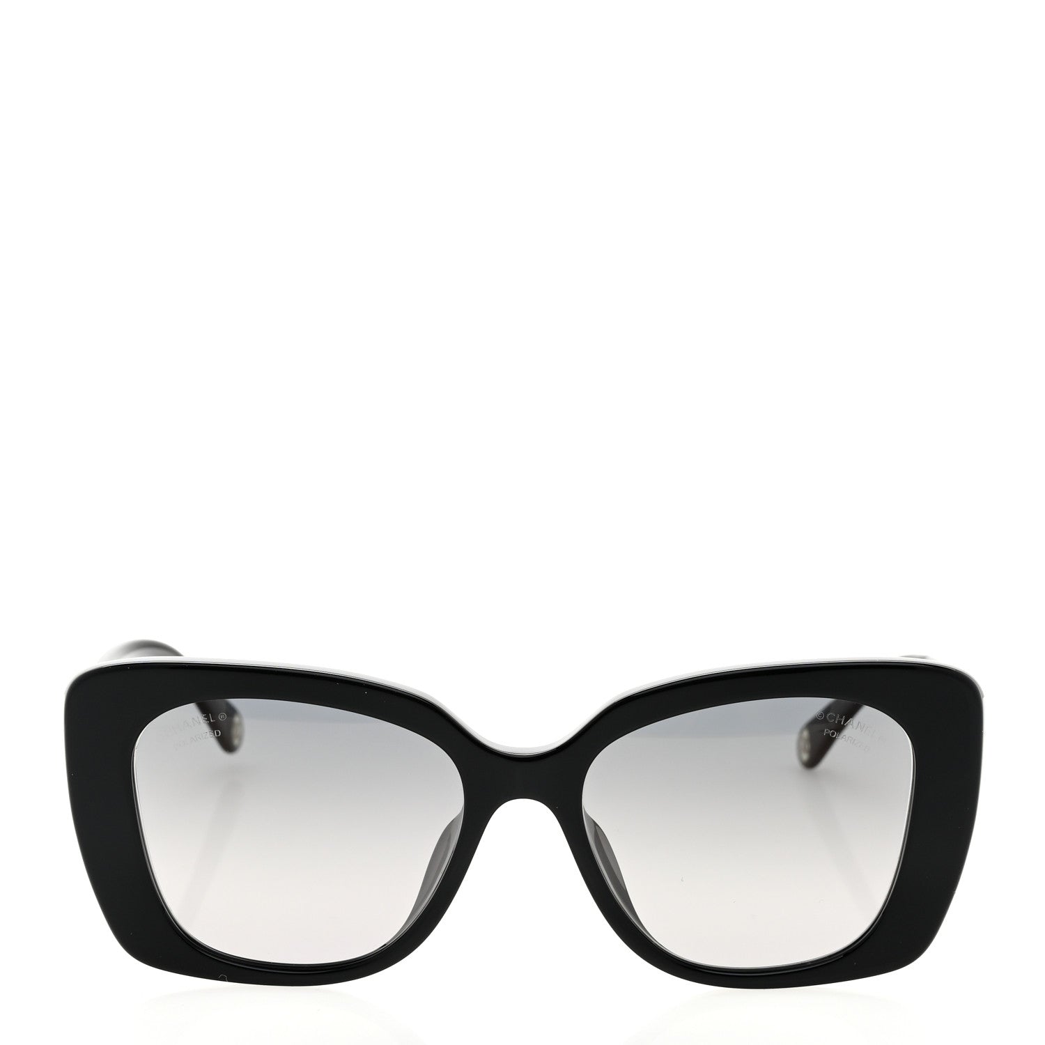 Acetate Polarized Rectangle Sunglasses 5504A Black