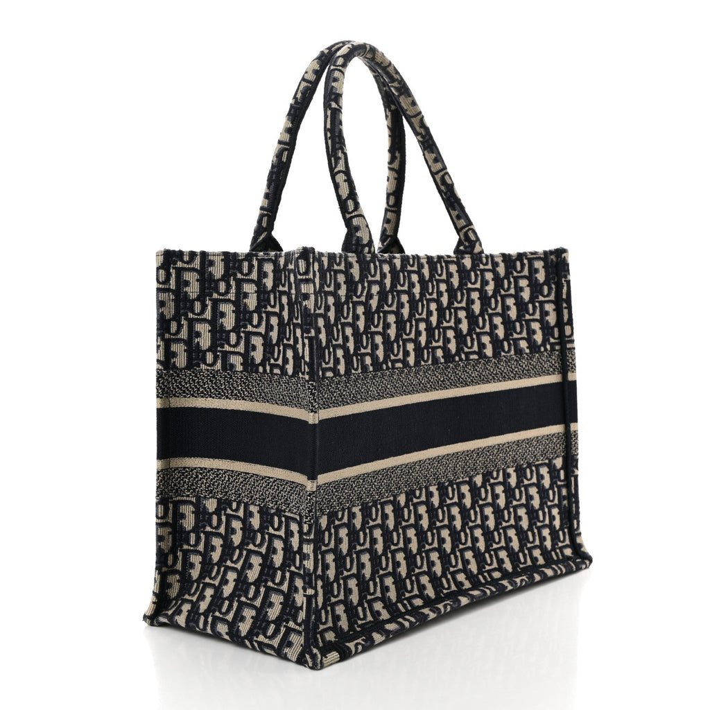 Oblique Medium Book Tote Blue Multicolor