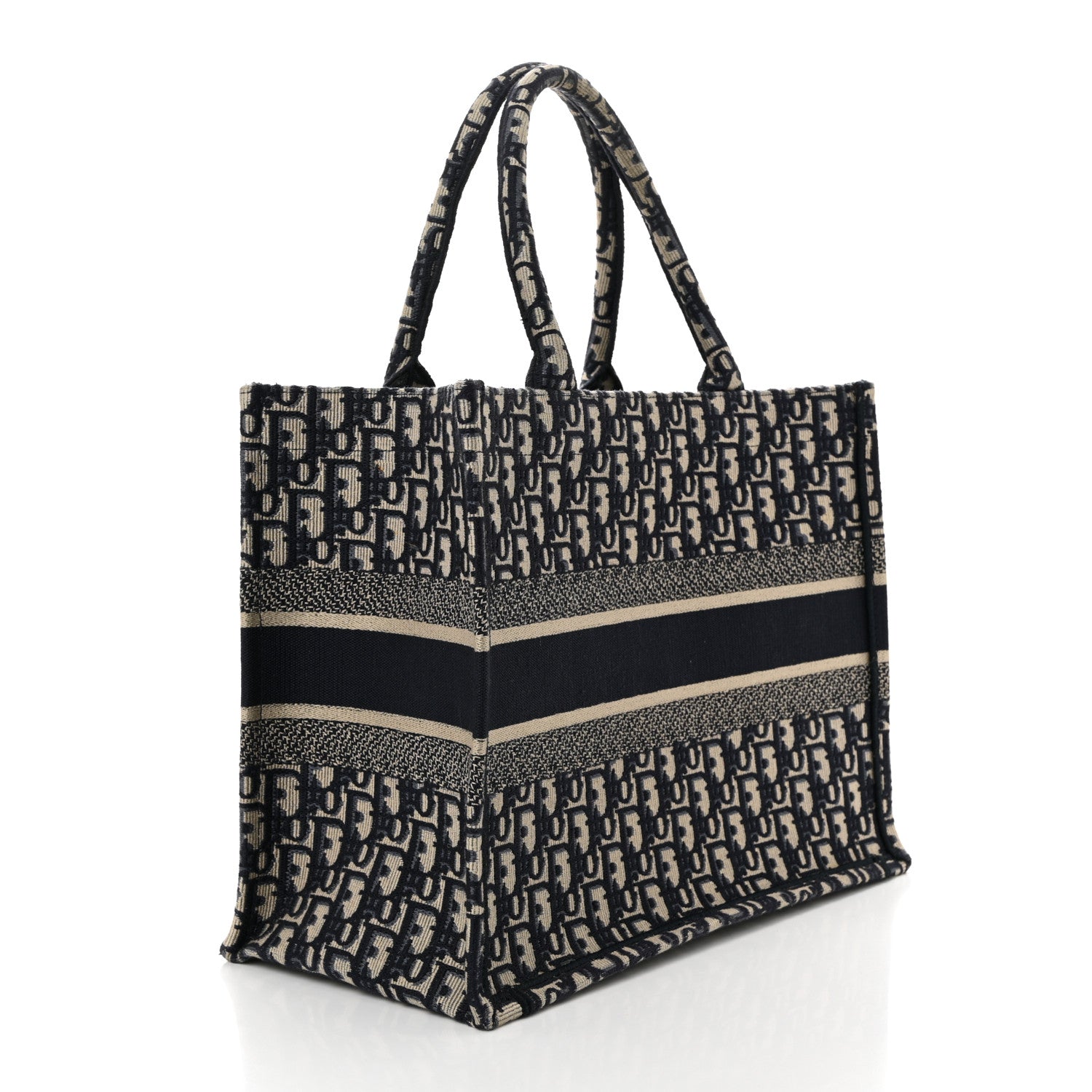 Oblique Medium Book Tote Blue Multicolor