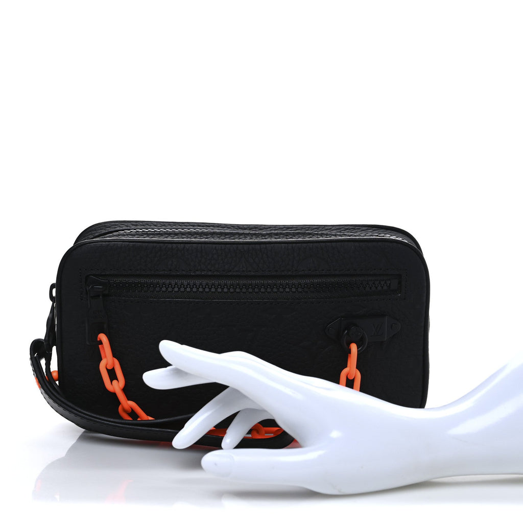 Taurillon Monogram Uniformes Solar Ray Soft Pochette Volga Black