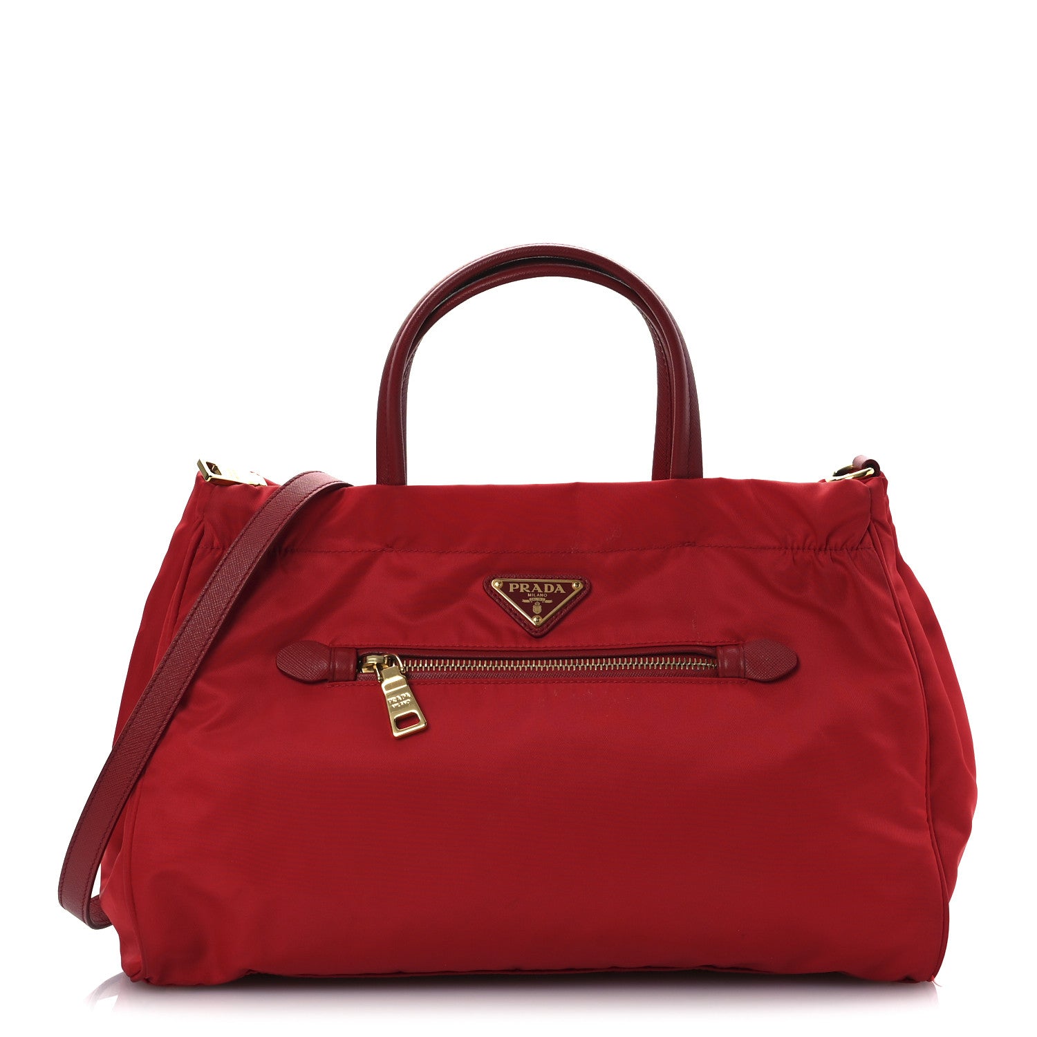 Tessuto Nylon Saffiano Tote Ibisco