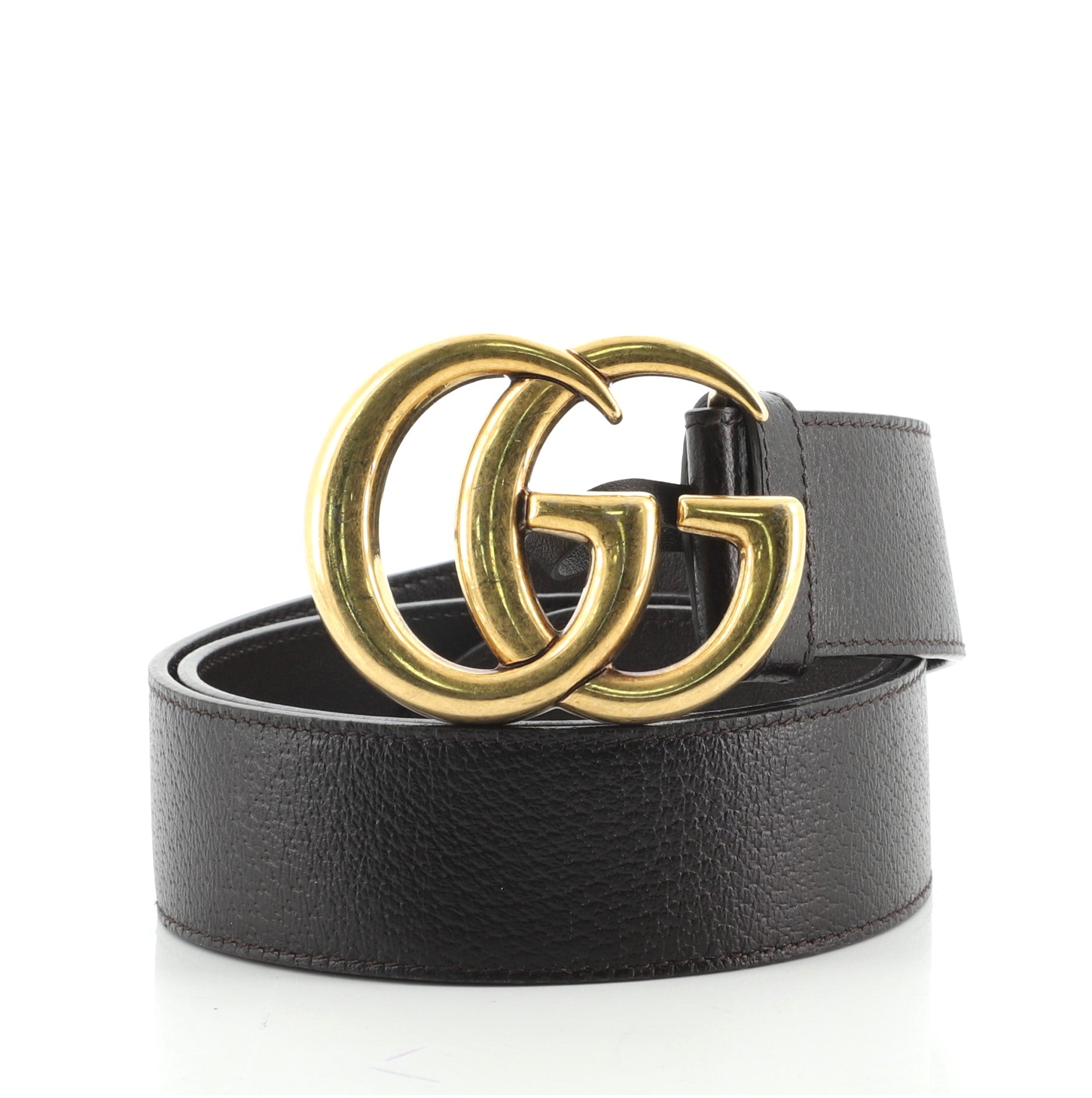 GG Marmont Belt Leather Wide 80