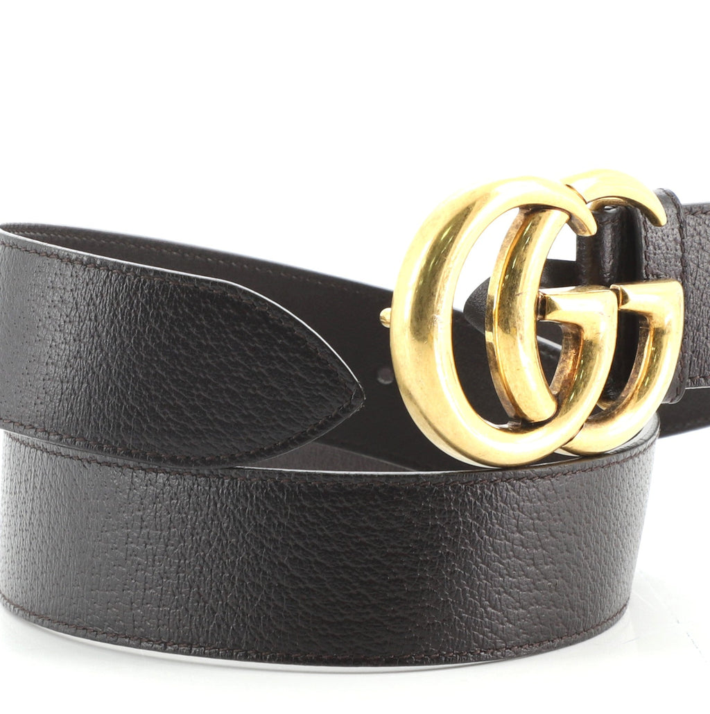 GG Marmont Belt Leather Wide 80