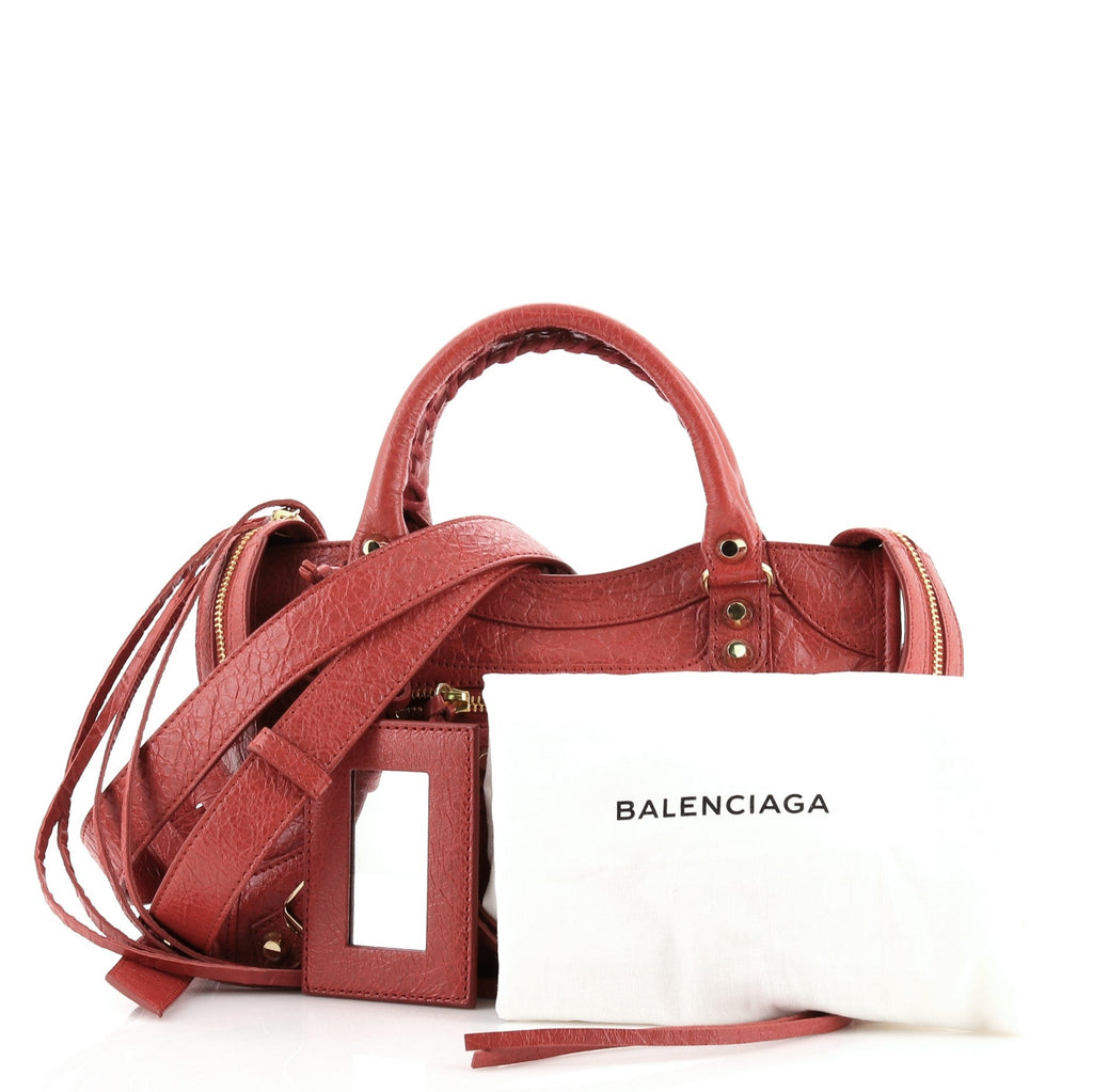 City Classic Metallic Edge Bag Leather Mini