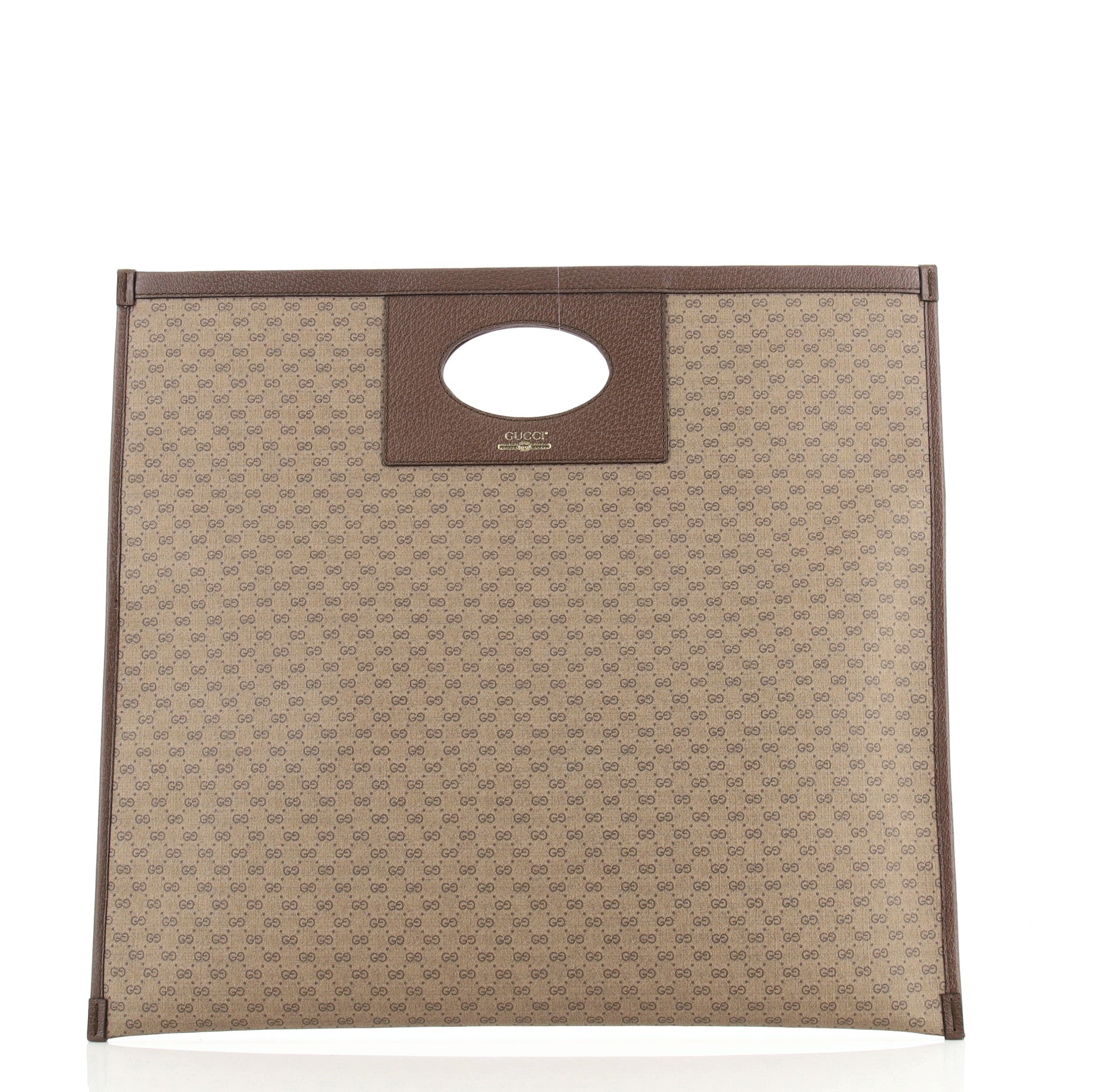 Square Cut Out Handle Tote Mini GG Coated Canvas