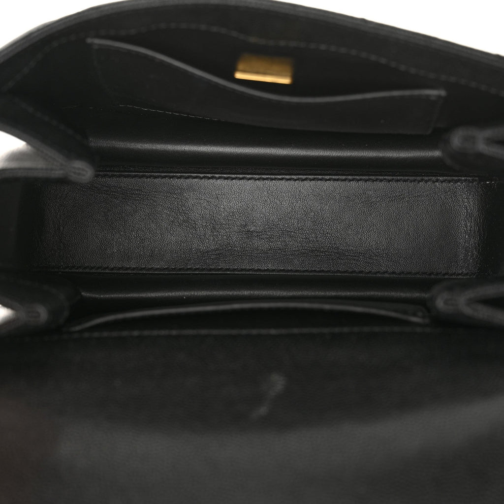 Caviar Quilted Coco First Flap Black