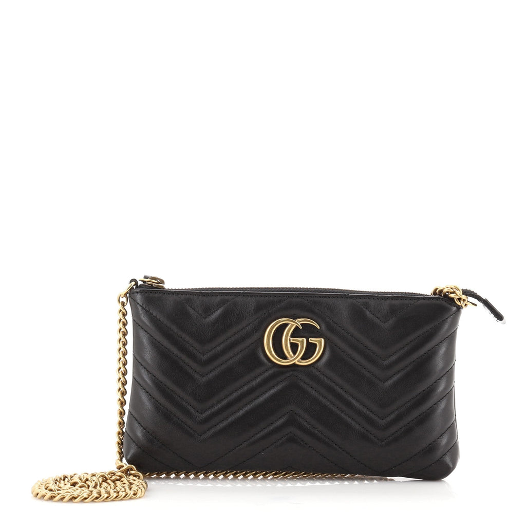 GG Marmont Chain Shoulder Bag Matelasse Leather Mini