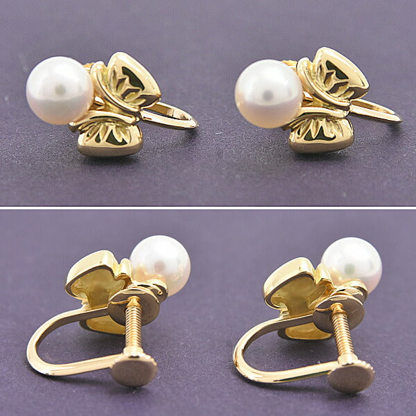 Christian Dior 1P Pearl 750YG Earrings