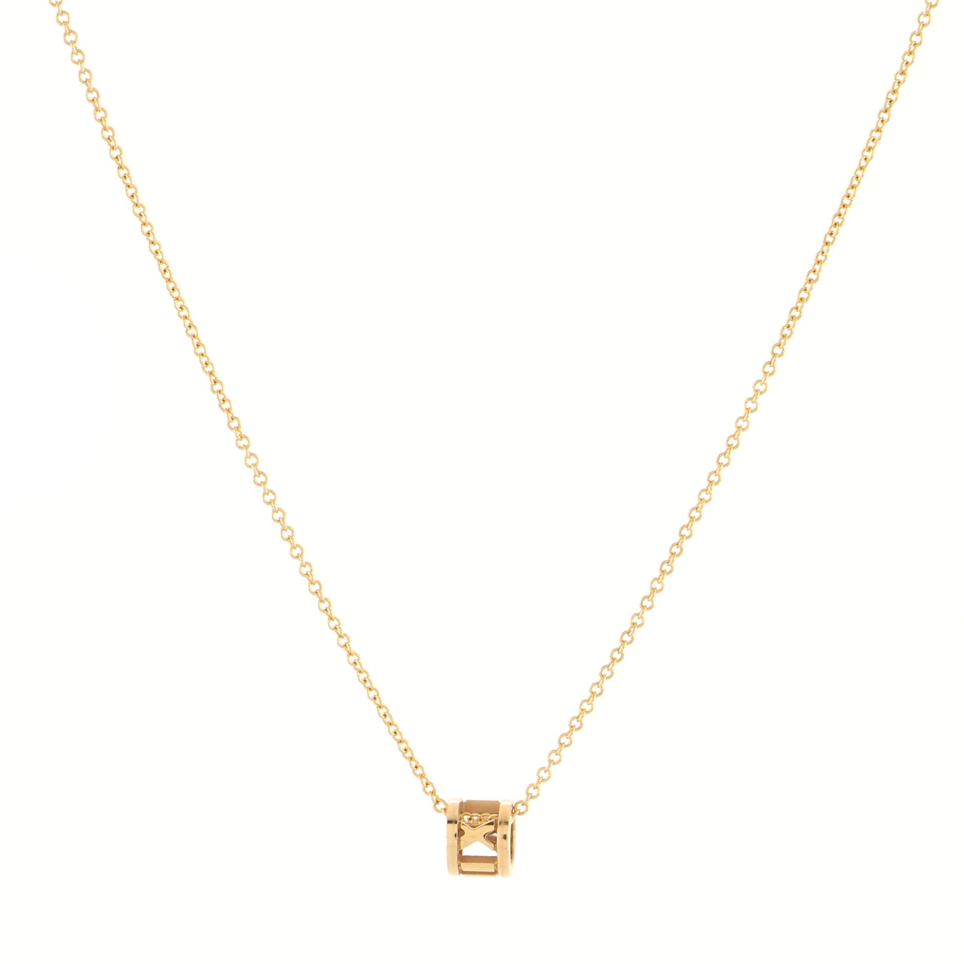 Atlas Open Pendant Necklace 18K Yellow Gold