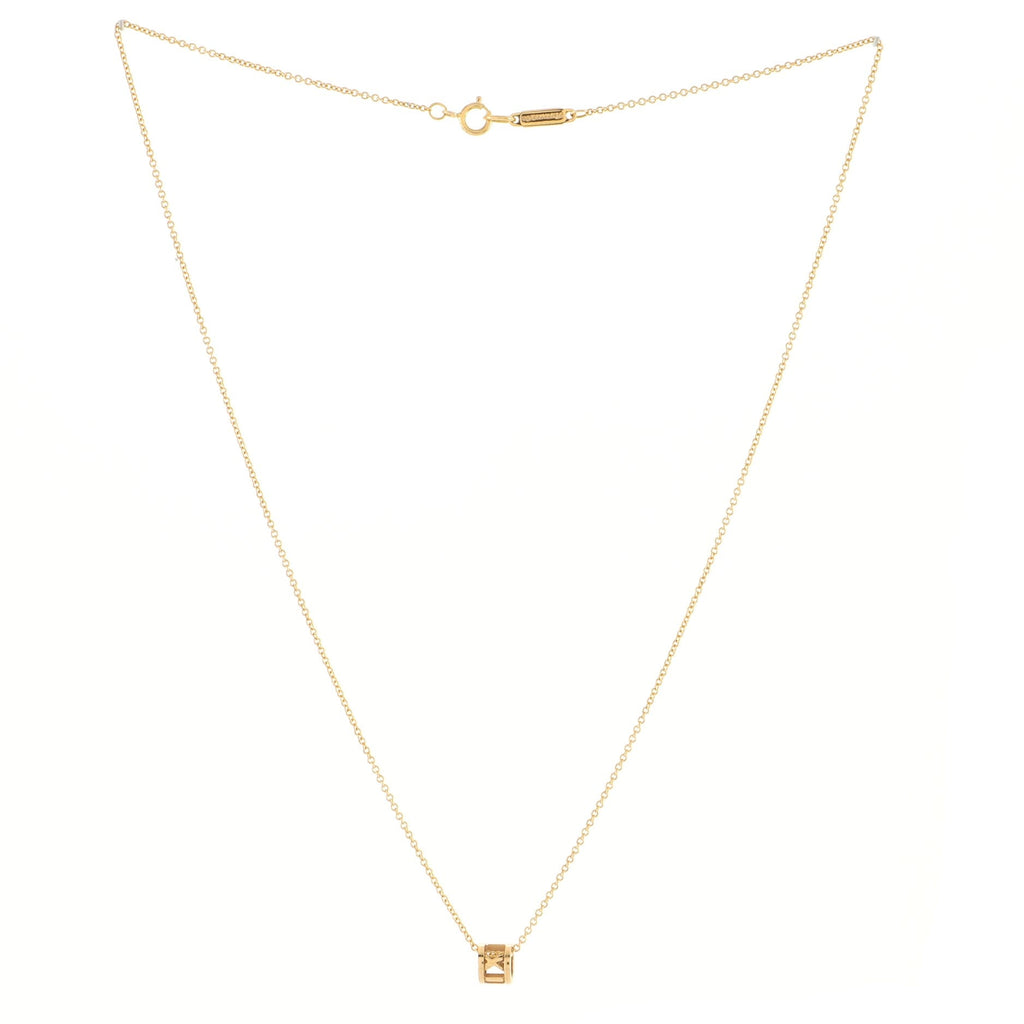 Atlas Open Pendant Necklace 18K Yellow Gold