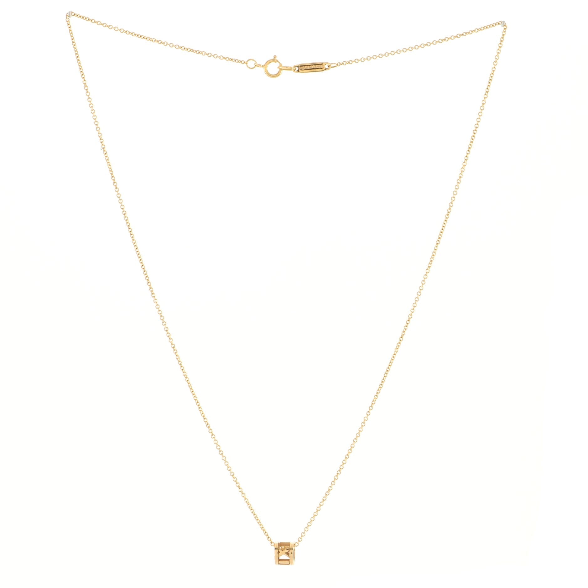 Atlas Open Pendant Necklace 18K Yellow Gold