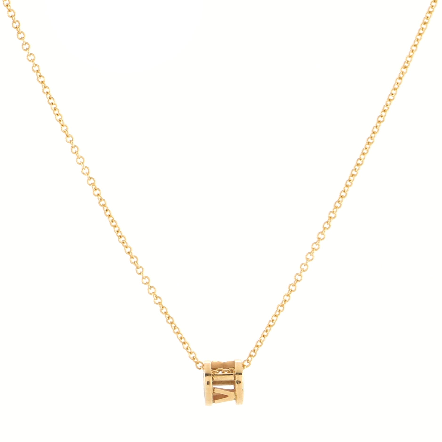 Atlas Open Pendant Necklace 18K Yellow Gold