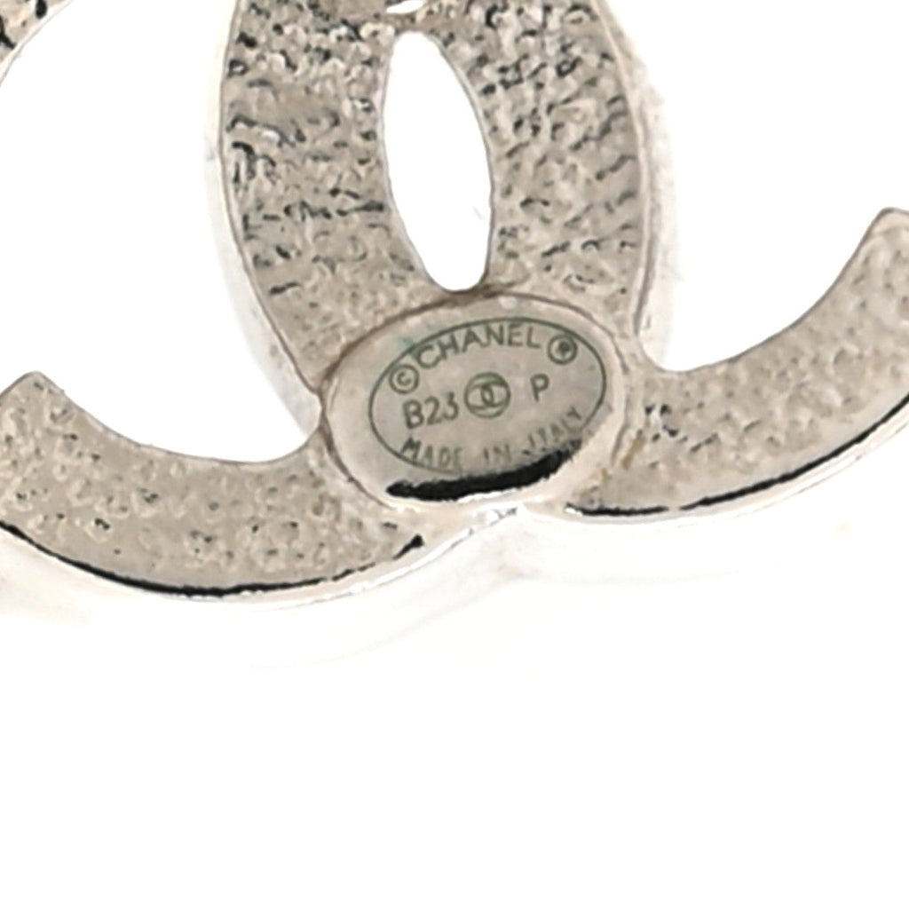 Crystal Star 5 CC Earrings Silver