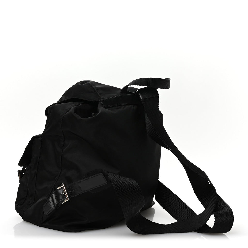 Nylon Vela Medium Backpack Black