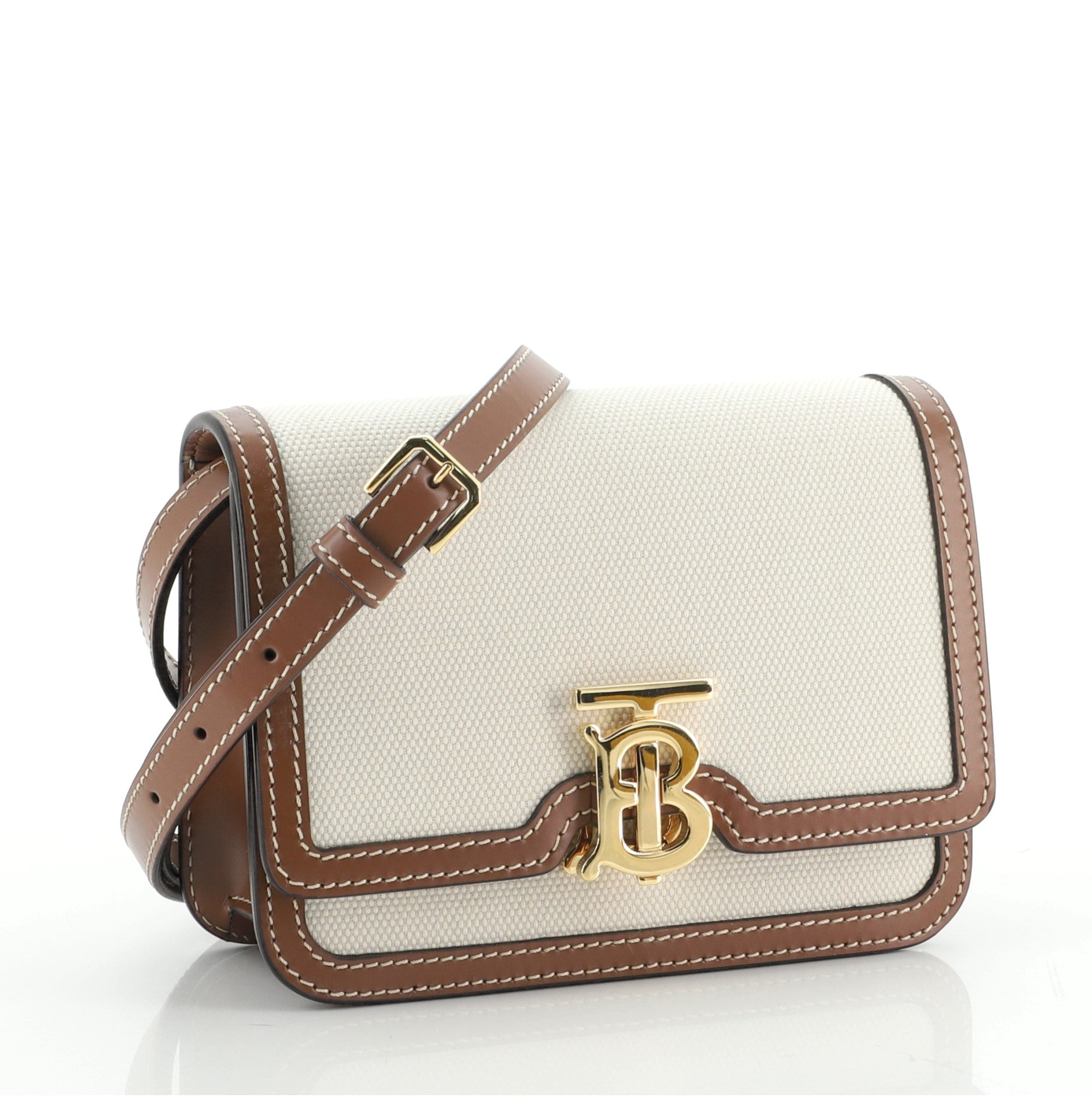 TB Flap Bag Canvas Mini