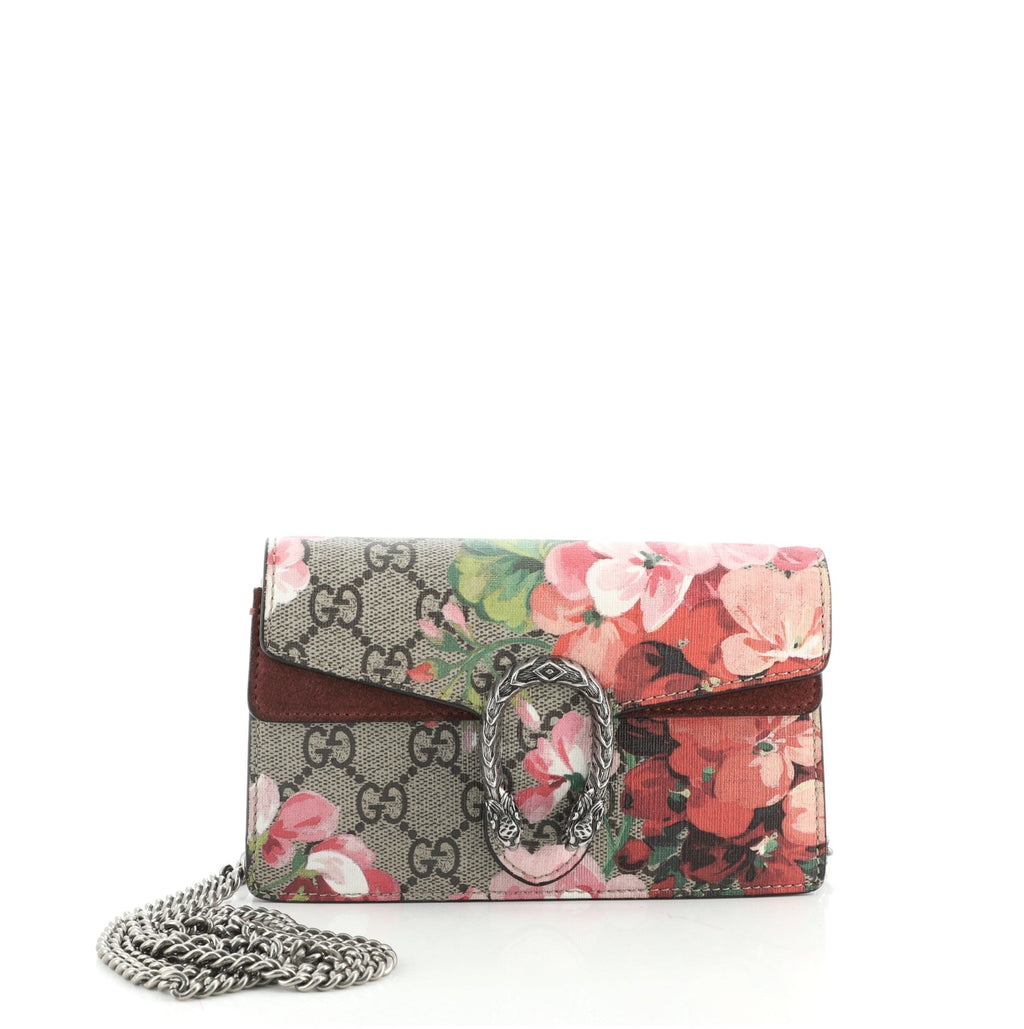 Dionysus Bag Blooms Print GG Coated Canvas Super Mini