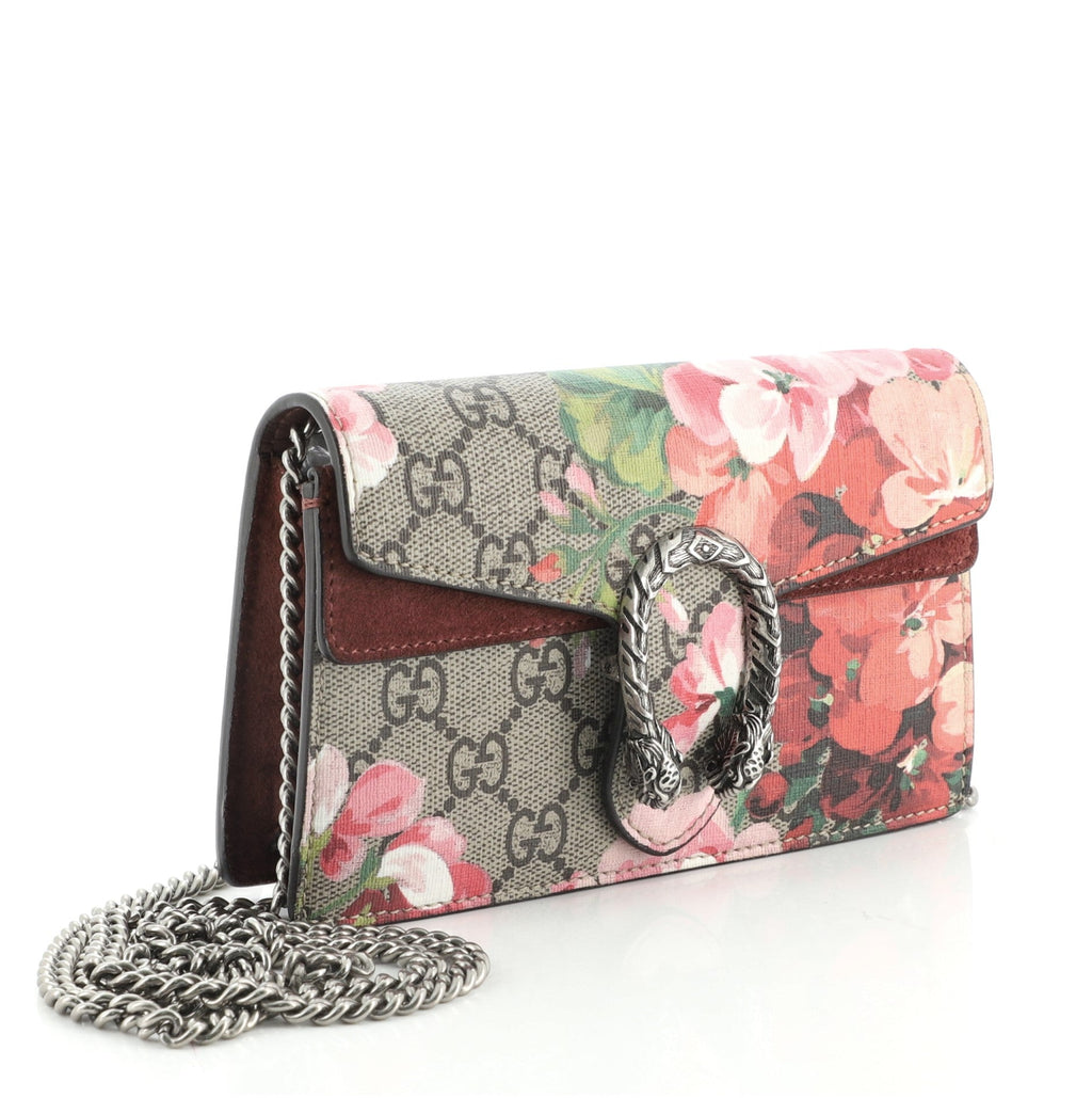 Dionysus Bag Blooms Print GG Coated Canvas Super Mini